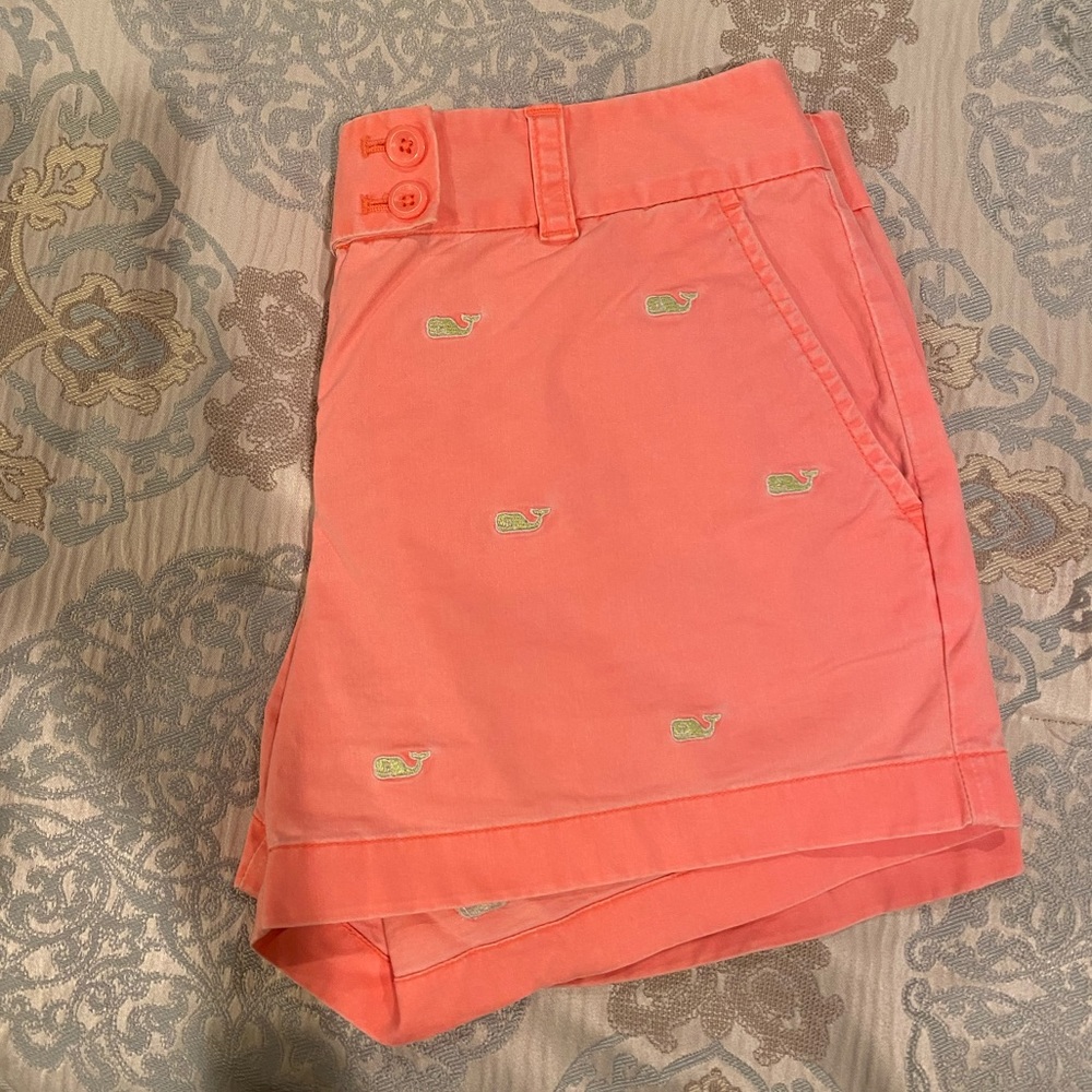 Coral Vinyard Vines Shorts